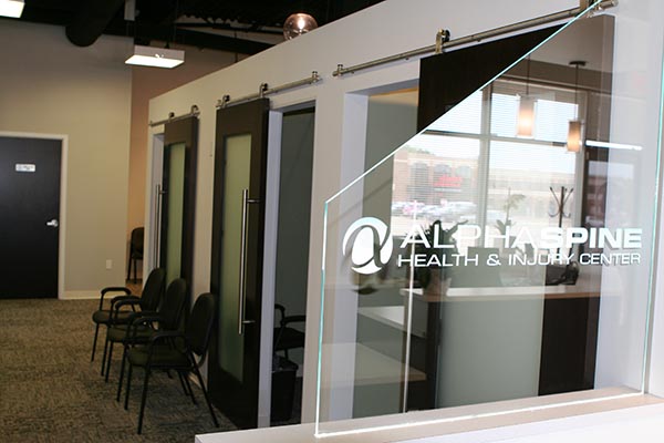 Chiropractic Lakeville MN Glass Sign Clear